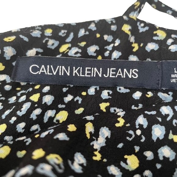 Calvin Klein Jeans Blue Sleeveless Spaghetti Strap Sundress - Picture 8 of 10